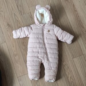 Pink Kids One Piece Snowsuit